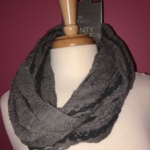 Grey infinity scarf